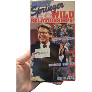 Jerry Springer: Wild Relationships! VHS Hi-Fi Stereo #6504 Cult Classic